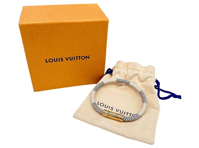 Bracciale Charm Damier Azur Louis Vuitton da donna Blu Crudo - vista 5