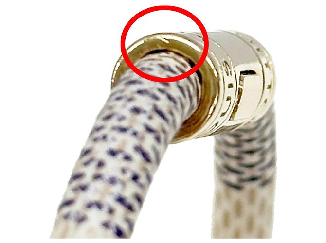 Bracciale Charm Damier Azur Louis Vuitton da donna Blu Crudo - vista 9