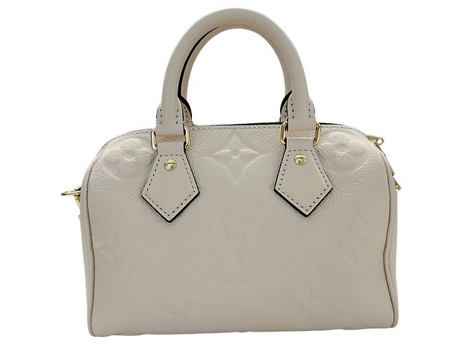 Borsa Louis Vuitton Monogram Empreinte Speedy Bandoulière 20 Crudo - vista 2