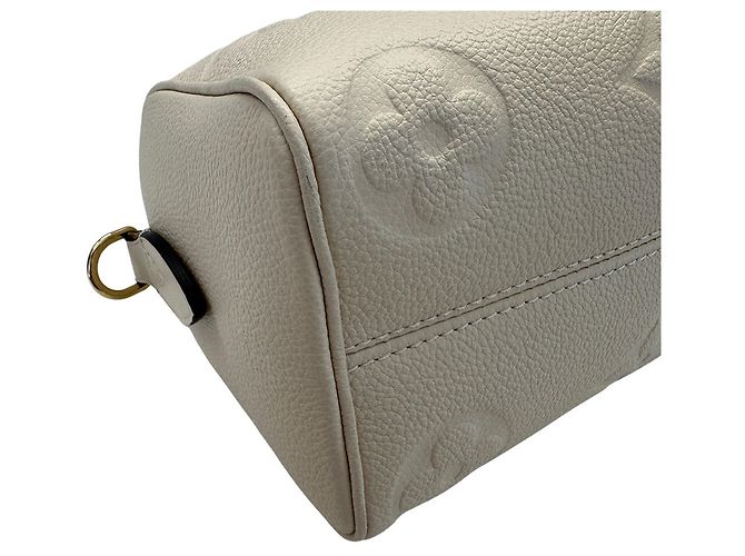Borsa Louis Vuitton Monogram Empreinte Speedy Bandoulière 20 Crudo - vista 4
