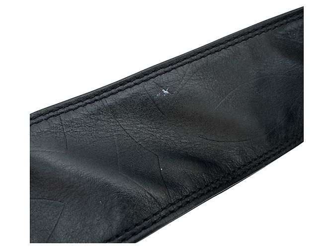 Borsa a tracolla Chanel in agnello nero - vista 9