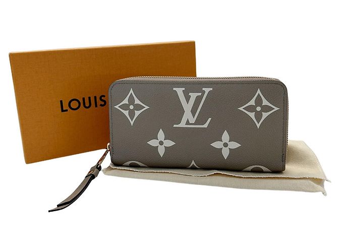 Louis Vuitton Bicolor Monogram Empreinte Long Wallet Grau Roh - Ansicht 8