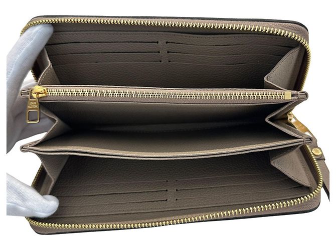 Louis Vuitton Bicolor Monogram Empreinte Long Wallet Grau Roh - Ansicht 9