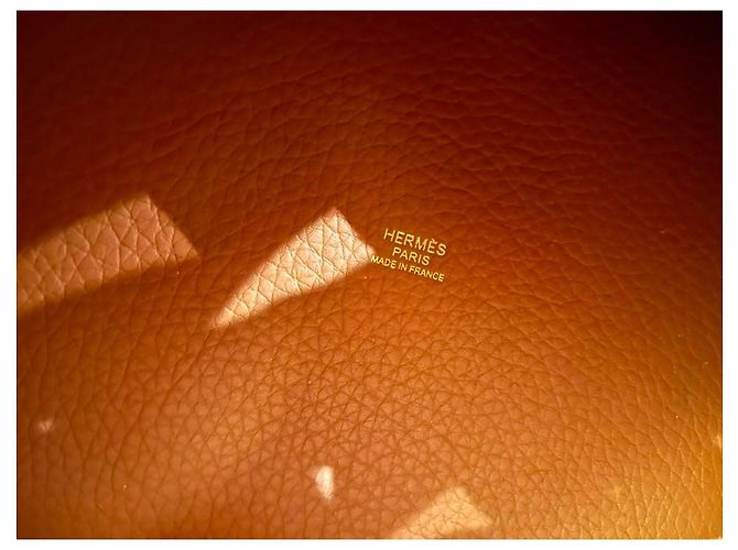 Hermès Picotin Lock 22 Borsa in pelle Gold Marrone - vista 6