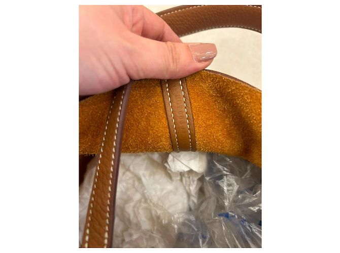 Hermès Picotin Lock 22 Borsa in pelle Gold Marrone - vista 9