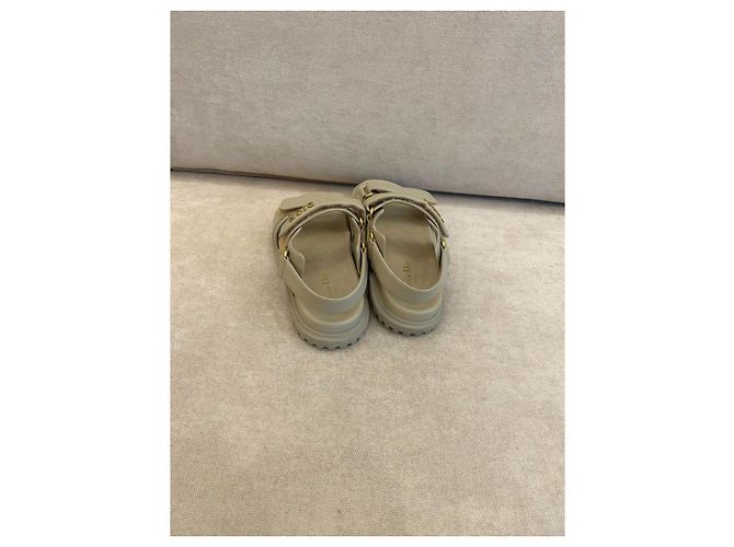 Sandali Christian Dior Dioract Beige - vista 2