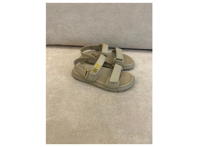Sandali Christian Dior Dioract Beige - vista 4