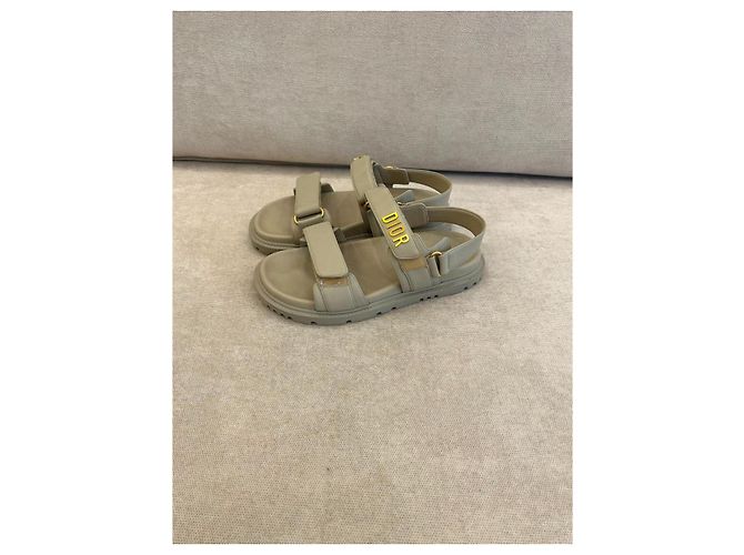 Sandali Christian Dior Dioract Beige - vista 5