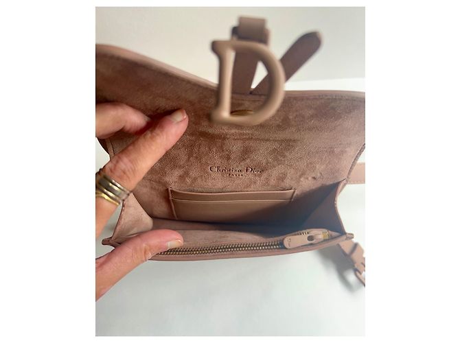 Borsa a tracolla Christian Dior Saddle Beige - vista 10