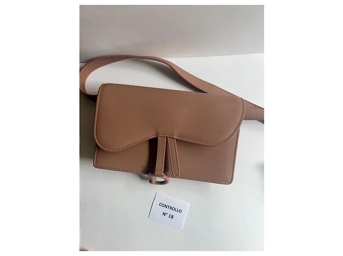 Borsa a tracolla Christian Dior Saddle Beige - vista 11