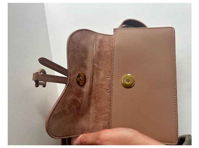 Borsa a tracolla Christian Dior Saddle Beige - vista 2