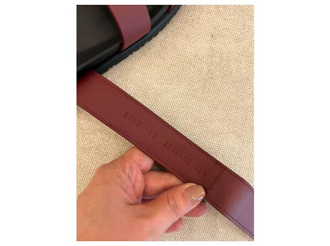 Sandali Hermès Chypre in pelle bordeaux Bordò - vista 5