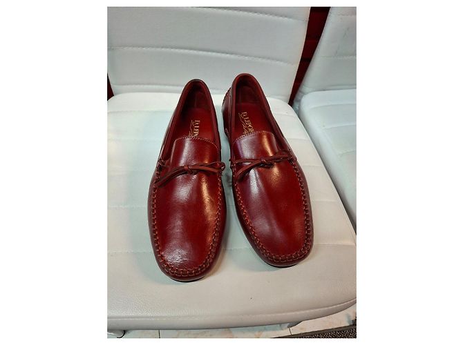 Autre Marque Mocassini Rossi in Pelle D.Lepori Rosso - vista 4