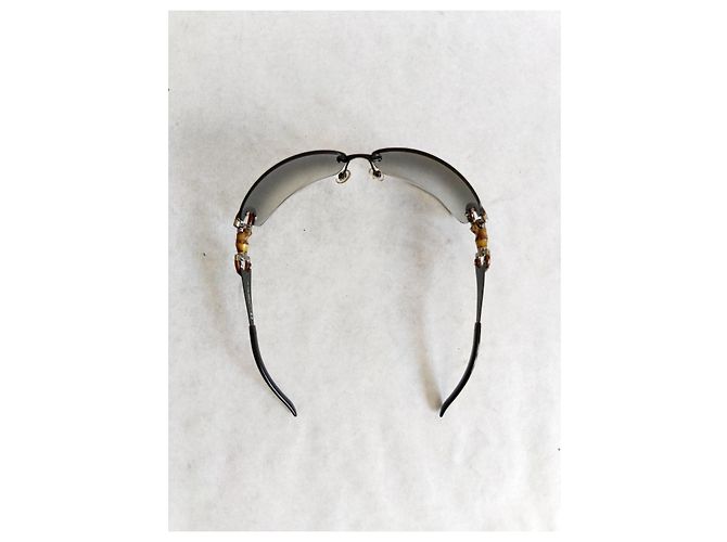 Gafas de sol Gucci con detalle de bambú Castaño Gris - vista 5