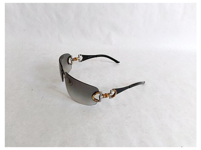 Gafas de sol Gucci con detalle de bambú Castaño Gris - vista 6