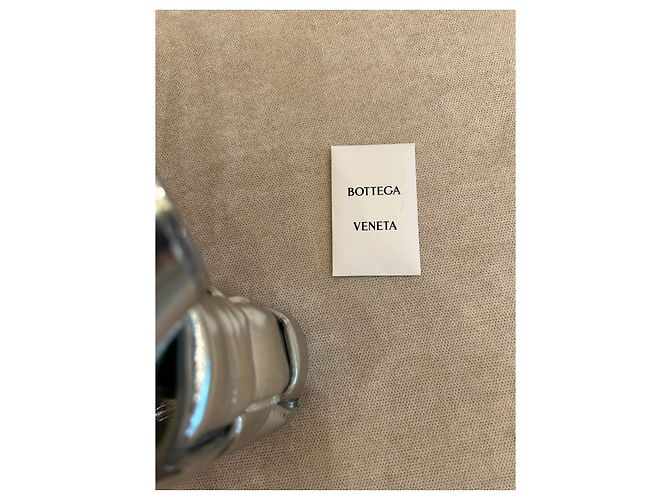 Borsa a tracolla Bottega Veneta Cassette in argento - vista 13