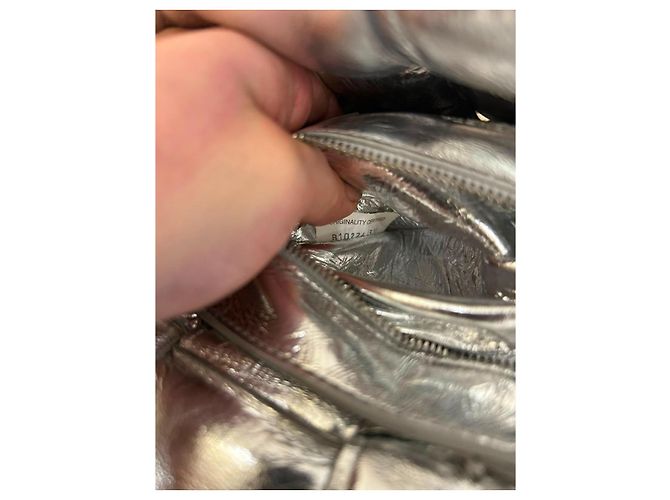 Borsa a tracolla Bottega Veneta Cassette in argento - vista 9