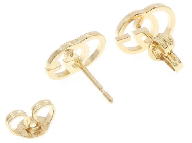 Orecchini Gucci GG Stud in oro giallo 18K - vista 3