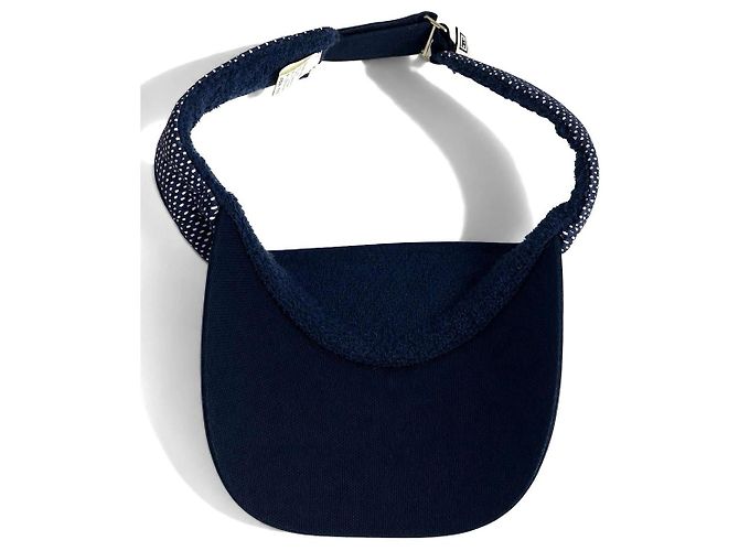 Visiera da Tennis Chanel 2003 Blu Navy Terry CC Logo Sport - vista 7