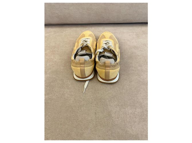 Hermès Jet Sneakers Giallo Scamosciato - vista 2