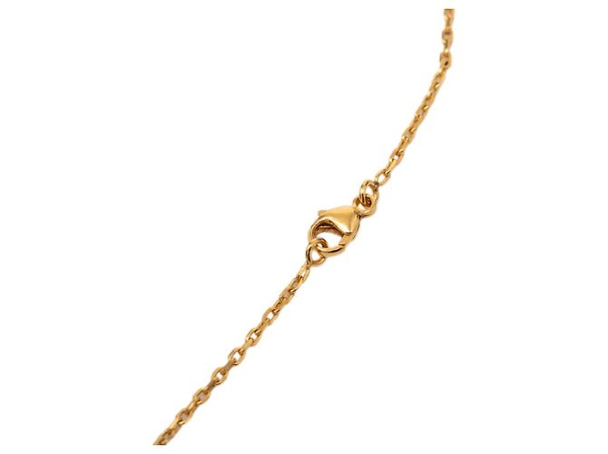 Hermès Collana con pendente a catena Hermes O'Kelly PM Marrone D'oro - vista 3