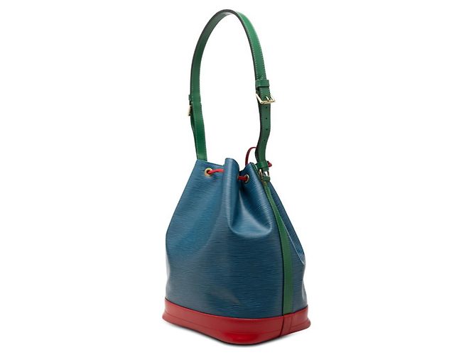 Borsa a tracolla Louis Vuitton Epi Noe Tricolor Rosso Blu - vista 2