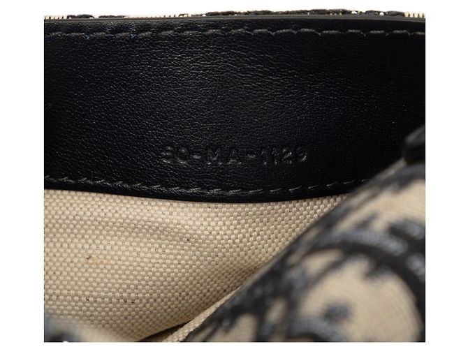 Borsa a tracolla Christian Dior Dior Oblique Nero Beige Blu navy - vista 6