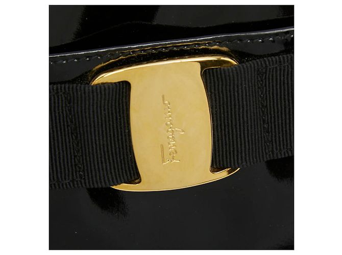 Borsa a tracolla Vara Salvatore Ferragamo Nero - vista 12