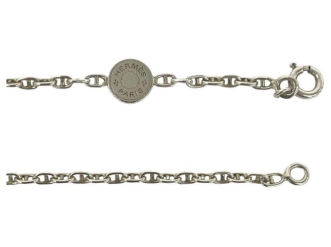 Hermès Collana HERMES Chaine d'Ancre Sellier Argento - vista 4