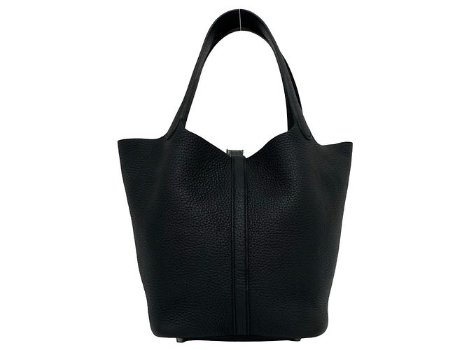 Hermès Borsa Tote Mini Hermes Picotin Lock PM Nero - vista 3