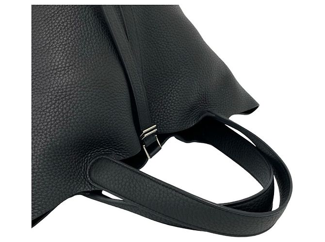 Hermès Borsa Tote Mini Hermes Picotin Lock PM Nero - vista 4