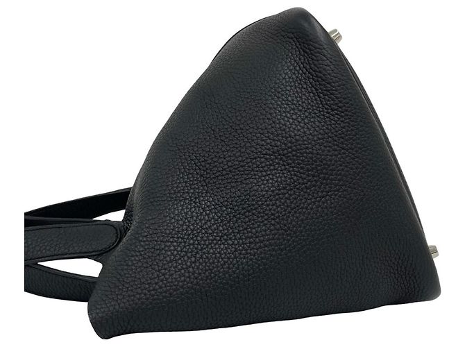 Hermès Borsa Tote Mini Hermes Picotin Lock PM Nero - vista 5