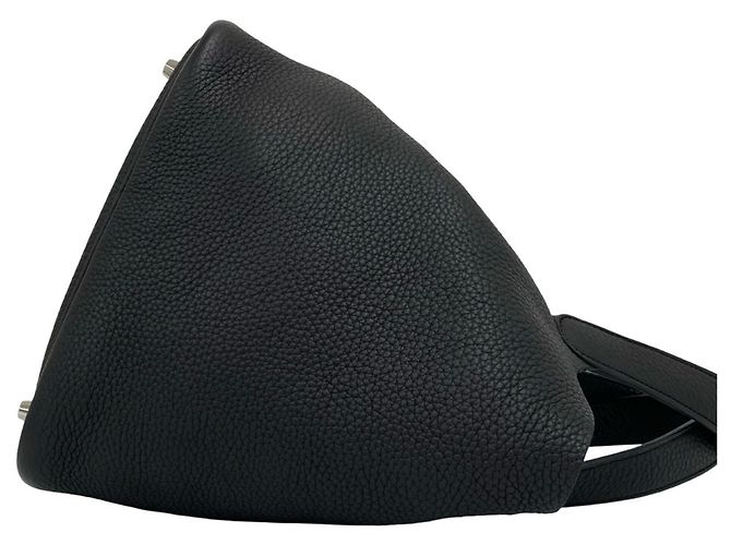 Hermès Borsa Tote Mini Hermes Picotin Lock PM Nero - vista 6