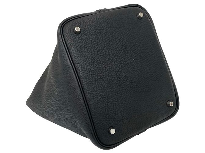 Hermès Borsa Tote Mini Hermes Picotin Lock PM Nero - vista 7