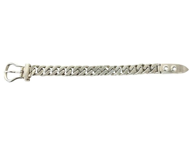 Hermès HERMES Boucles Sellier MM Bracciale Argento - vista 5