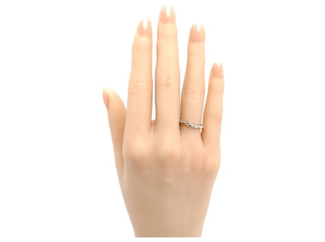 Chanel 18K Weißgold Camellia Diamant Ring - Ansicht 7