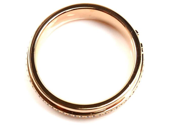 Tiffany & Co Anello Tiffany T Two stretto e largo in oro rosa 18K con diamanti - vista 4