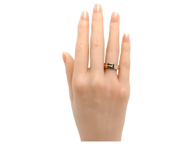 Tiffany & Co Anello Tiffany T Two stretto e largo in oro rosa 18K con diamanti - vista 7