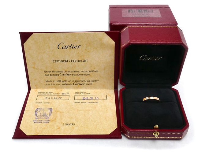 Fede Cartier in oro rosa 18K - vista 8