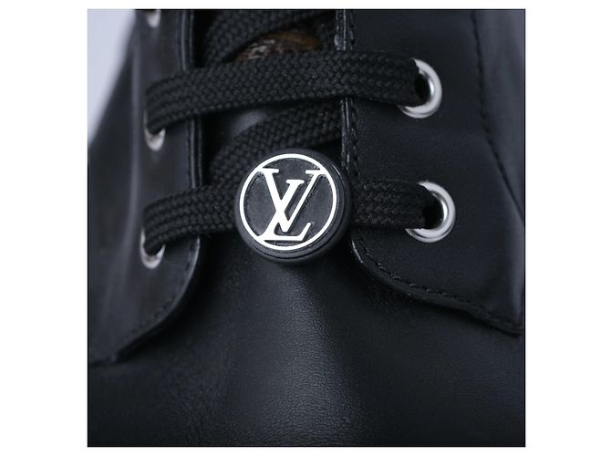 Botas Territory Flat Ranger en piel de becerro Louis Vuitton Negro - vista 5