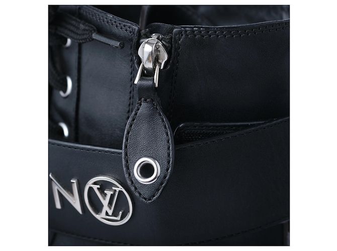 Botas Territory Flat Ranger en piel de becerro Louis Vuitton Negro - vista 6