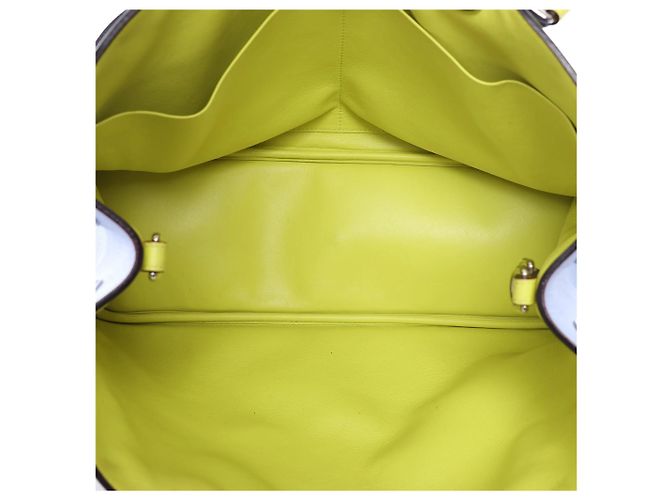 Borsa 2Way Diorissimo in pelle blu navy x giallo - vista 13