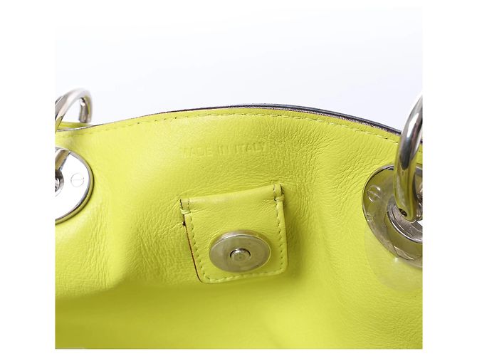Borsa 2Way Diorissimo in pelle blu navy x giallo - vista 16