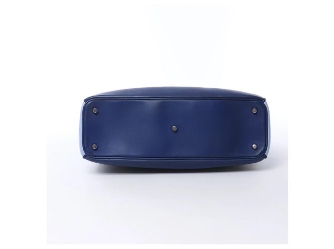 Borsa 2Way Diorissimo in pelle blu navy x giallo - vista 7