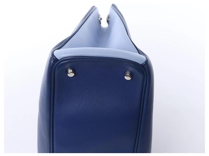 Borsa 2Way Diorissimo in pelle blu navy x giallo - vista 8