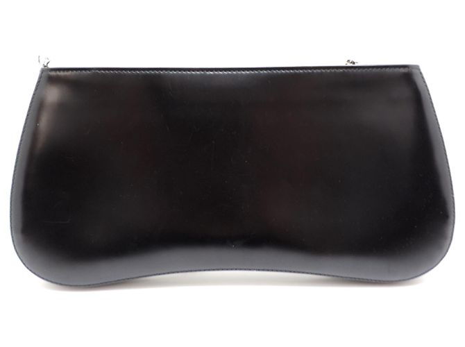 Borsa a tracolla in pelle nera Prada Sydney Nero - vista 2