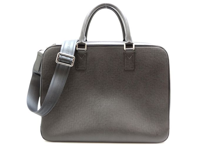 Borsa Business Alexander da donna Louis Vuitton Nero Grigio - vista 2