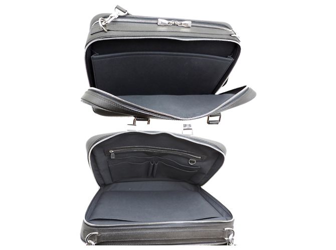 Borsa Business Alexander da donna Louis Vuitton Nero Grigio - vista 6