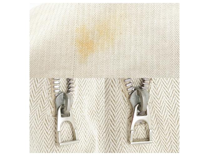 Hermès Borsa a tracolla in cotone Hermes Cavalier Beige - vista 10