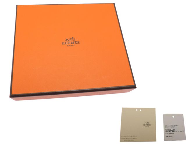 Tarjetero Hermès Bearn Mini Negro - vista 9